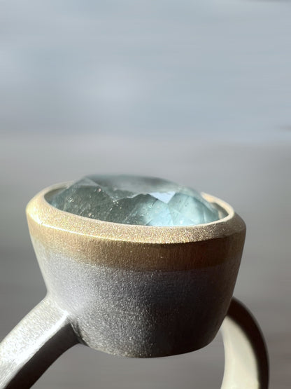 Anello REBEL con acquamarina