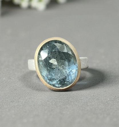 Anello REBEL con acquamarina