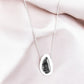 Collana con quarzo tormalinato