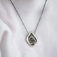 Collana con quarzo tormalinato