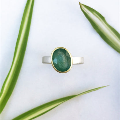 Anello REBEL con smeraldo