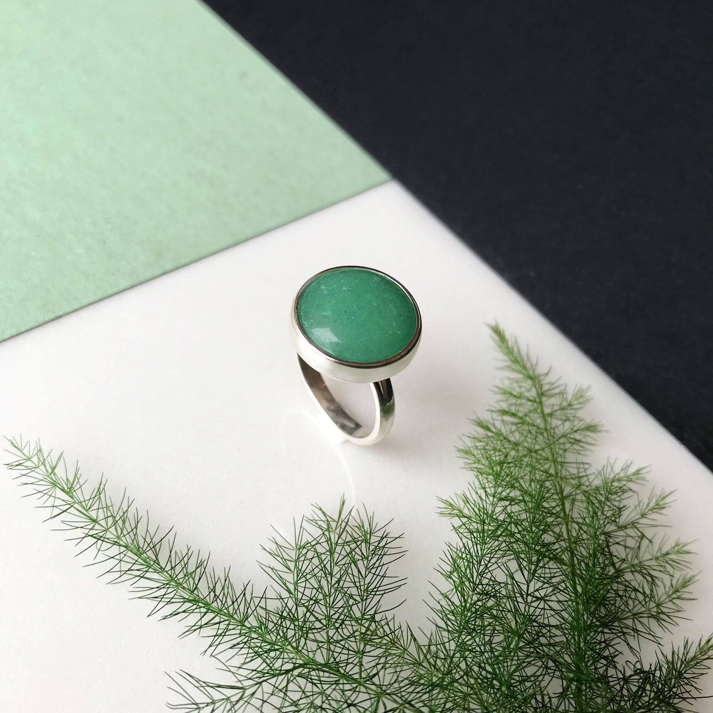 Anello con avventurina