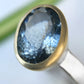 Anello REBEL con acquamarina