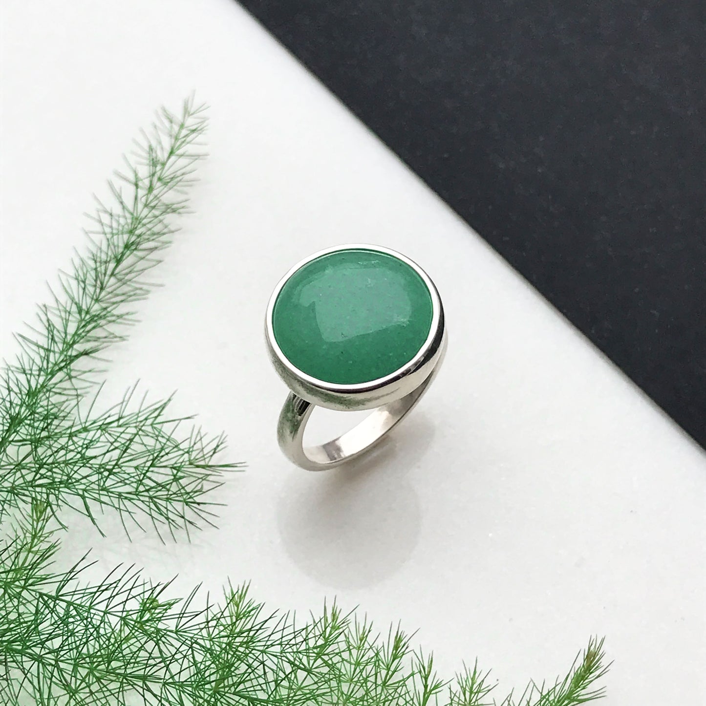 Anello con avventurina
