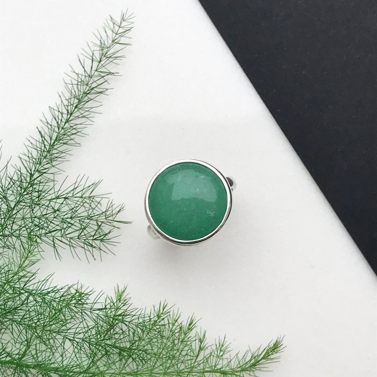 Anello con avventurina