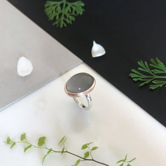anello con Adularia